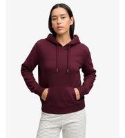 superdry para mujer w2012779a sudadera con capucha signature burdeos xl casual granate algodon