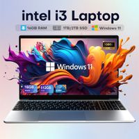 computadora portatil xiaman de 156 pulgadas con intel core i3 windows 11 16 gb de ram ssd de 1 tb2 tb portatil con retroiluminacion para oficina y estudio
