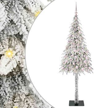 Árbol De Navidad Con 300 Led Con Soporte 210 Cm Pe Y Acero Vidaxl