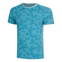 neo feel the vybe aop camiseta de running hombres-turquesa