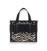 ax armani exchange para mujer xw000392af26445mc149 bolso estampado negro osfa casual animal print poliester