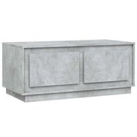 mesa de centro madera contrachapada gris hormigon 102x50x44 cm vidaxl