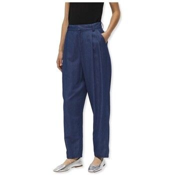 Object Pantalones Joanna Trousers - Medium Blue Denim para mujer