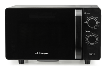 HORNO MICROONDAS CON GRILL ORBEGOZO MIG2071CE 20 LITROS NEGRO