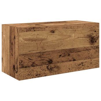 Mueble De Pared Baño | Armario De Baño Madera Ingeniería Envejecida 60x25x30 Cm