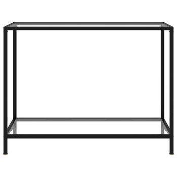 Mesa De Consola | Mesa De Entrada | Mesa Auxiliar Transparente Vidrio Templado 100x35x75 Cm