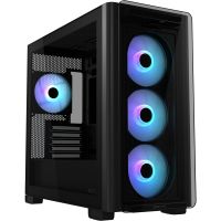 asus a23 plus micro-atx argb cristal templado usb-c 32 negro