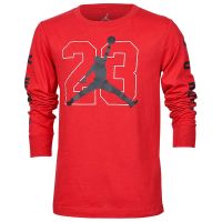 camiseta manga larga air jordan jumpman en rojo