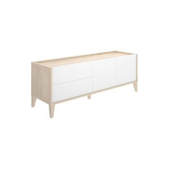 Mueble De Televisión Celia Con 2 Puertas Y 2 Cajones Práctico