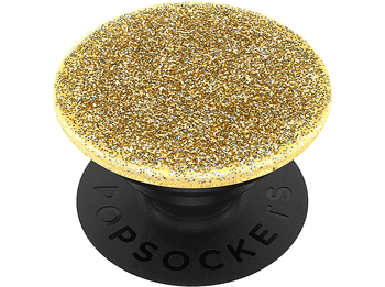 Soporte adhesivo para móvil - PopSockets Glitter Gold, adhesivo, Oro