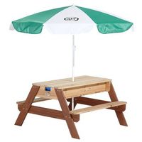 mesa de picnic arenaagua con sombrilla nick axi