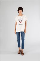camiseta con texto y estampado beautiful in summer plaster