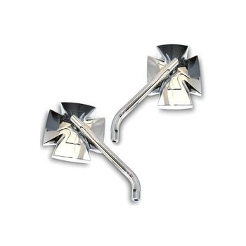 Espejo retrovisor Highsider Iron Cross cromado par