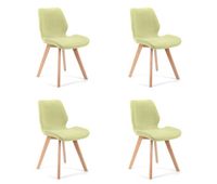 4x silla tapizada sj0159 verde