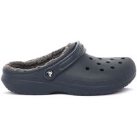 crocs sandalias navy classic lined clog para mujer