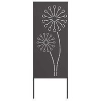 pantalla de privacidad para jardin calado negro 50 x 140 cm vidaxl
