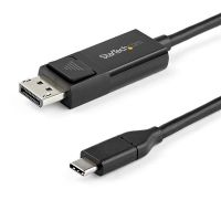startech cable usb-c a displayport 12 bidireccional 2m negro