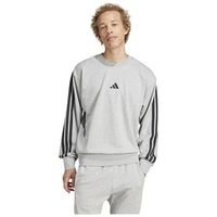 adidas jersey sweatshirt iconic 3 stripes gris para hombre