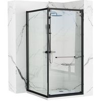 cabina de ducha rea space in 80x100 black