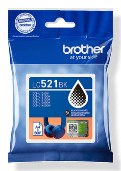 Brother Cartucho LC521BK Negro