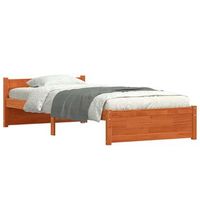 estructura de cama marron cera 2055 x 1055 x 51 cm vidaxl