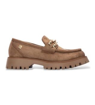 Xti para mujer. 14445901-BEIGE Mocasines 144459 marrón (41), Plano, Ninguno, Casual