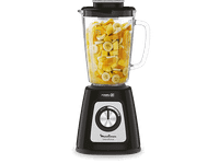 batidora de vaso - moulinex blendforce lm4358 800 w 175 l 6 cuchillas 2 velocidades tecnologia powelix vaso vidrio termorresistente negro