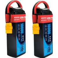 bateria lipo dxf 4s 148v 10000mah 100c con conector ec5 xt90 y funda protectora para modelos rc 18 110 de coche camion tanque xxmax 8s arrama 8s
