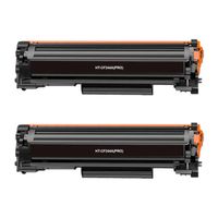 hp cf244a negro pack de 2 cartuchos de toner genericos - reemplaza 44a