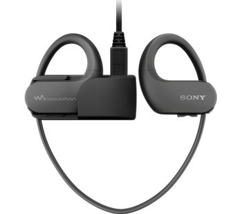 SONY NW-WS413B 4 GB Waterproof All in One MP3 Player - Black, Black
