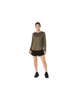 Camiseta de Running ASICS Core Ls Top Mujer Verde Oscuro