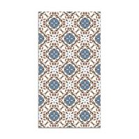panorama alfombra vinilica hidraulico oriental mosaico azul 80x200 cm