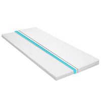 sobrecolchon 90x200 cm espuma de gel frio 6 cm perfil huevo vidaxl