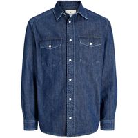 jack  jones camisa manga larga 12275137 jprblubruce denim ls shirt dark denim para hombre