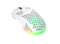 raton gaming - trust gxt 929w inalambrica 4800 dpi ultraligero iluminacion rgb blanco