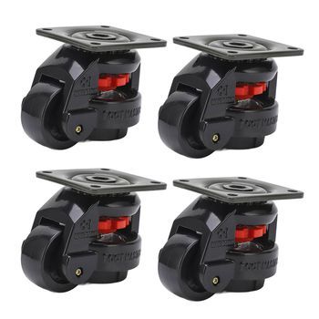 Ruedas Giratorias Nivelación Industrial Resistentes Gd‑60f Ajuste Nivel