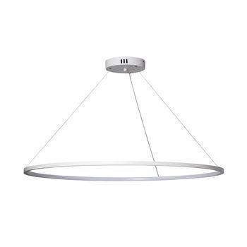 Lámpara Colgante Led 28w Aluminio Cct Seleccionable Big Ivalo Ø 1 Metro Blanco
