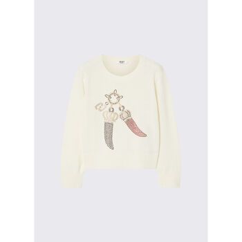 Liu Jo Jersey Punto en lana jacquard para niña