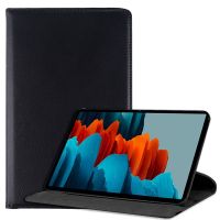 cool funda libro liso negro para samsung galaxy tab s7 11