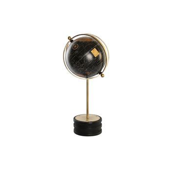 Globo Terraqueo Mango Metal 24x20x52 Dorado