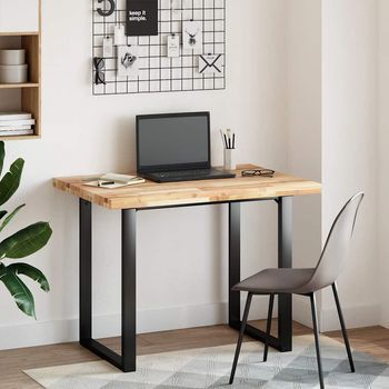 Tablero De Mesa | Tablero Escritorio Madera Maciza Acacia Sin Tratar 80x70x4 Cm