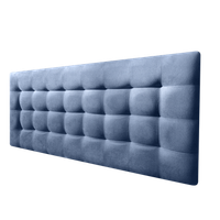 cabecero cama canada deluxe tapizado tejido antimanchas azul 200x70cm