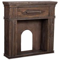 marco de chimenea de madera 121x325x120h cm
