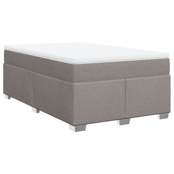 Cama Tapizada 200x120x46 Cm Tejido - Taupe
