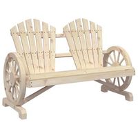 sillon de jardin  silla de jardin  silla de exterior adirondack doble madera maciza de abeto