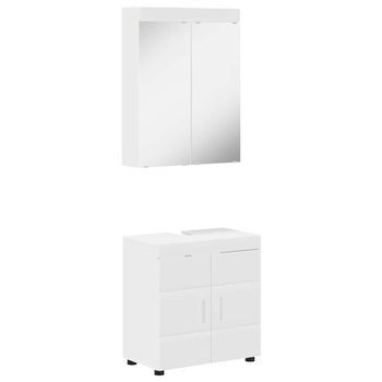Juego De Muebles De Baño Tulum 2 Uds. 60 X 34 X 63 Cm Vidaxl