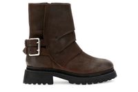 botines de nobuk con vuelta dark brown 36