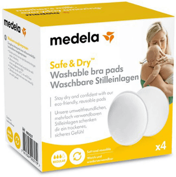 Medela Safe & Dry Discos Absorbentes Lavables 4 uds