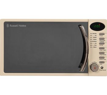 RUSSELL HOBBS RHM1714CC Compact Solo Microwave - Cream, Cream