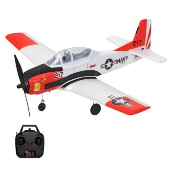TOP RC Hobby Mini T28 450mm envergadura 2.4GHz 4CH 6-Ejes Giroscopio Aerobatics con una tecla Avión RC EPP RTF para Prin